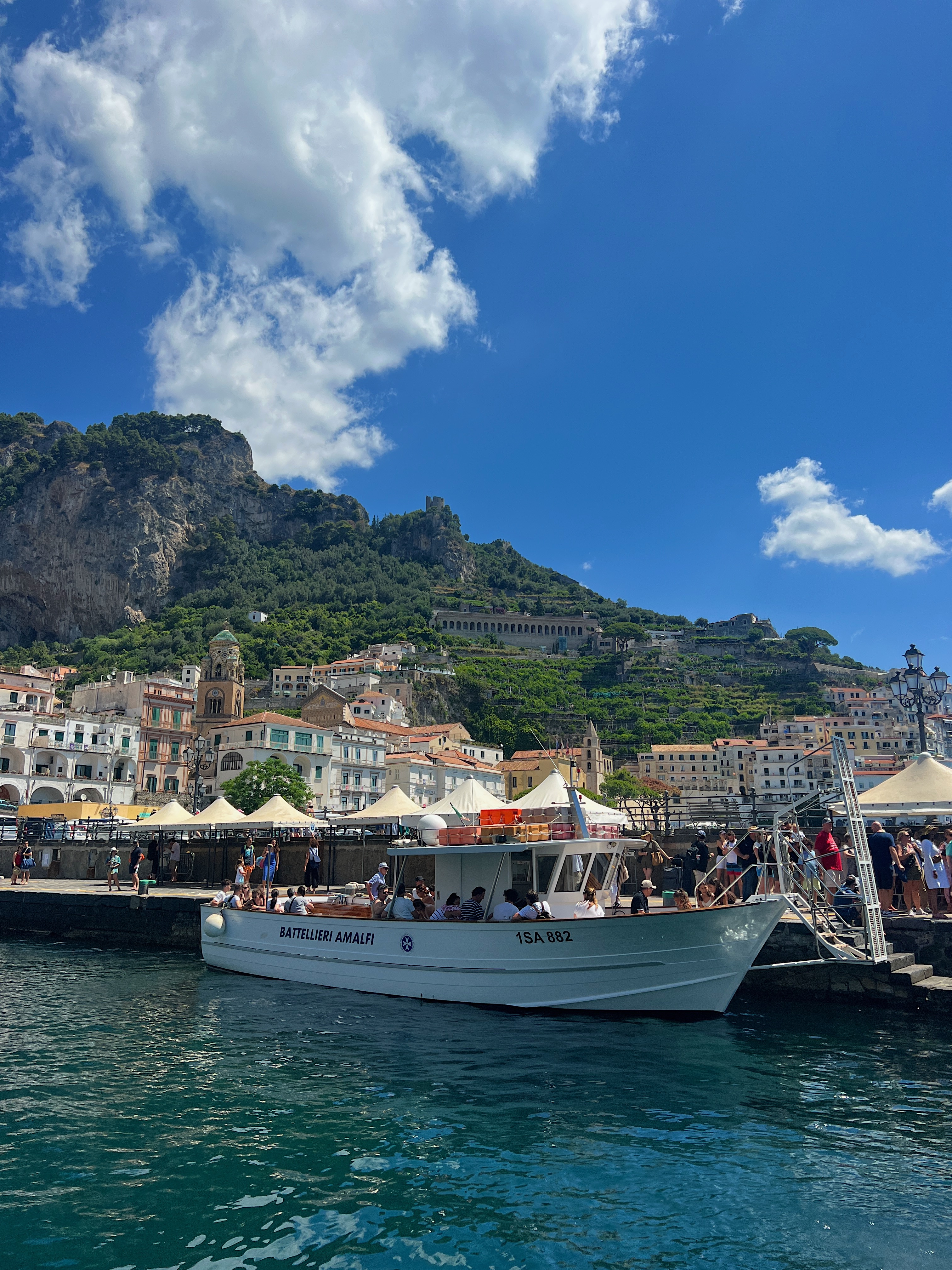 Beautiful ocean views as soon as we get off the boat